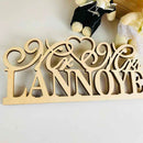 Personalised 'Mr & Mrs' Wedding Table Sign