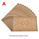 Flower Pattern Laser Cut Lace Wedding Invitations