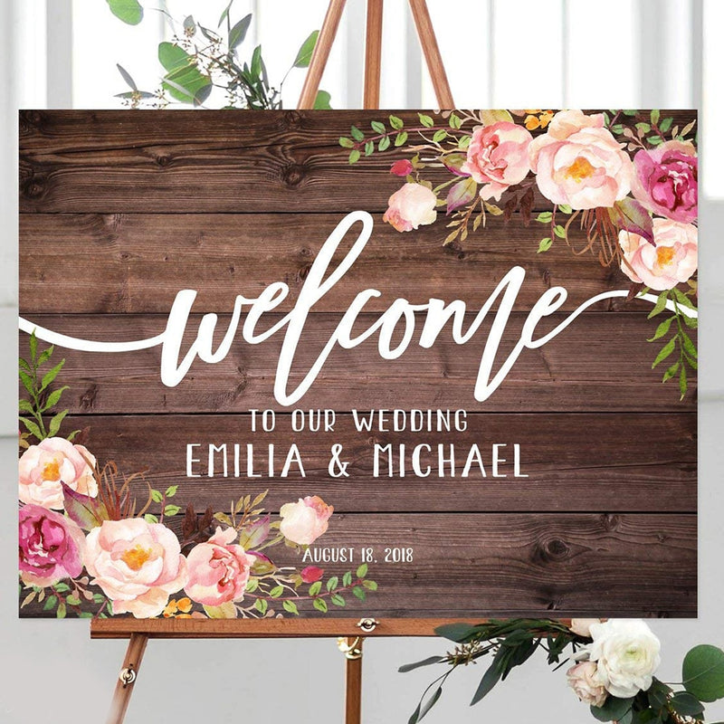 Rustic Welcome Wedding Sign